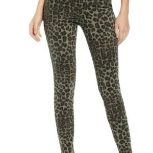 Good American Good Waist Crop Leopard Print Jeans Size 8/29